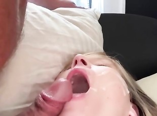 Worlds hottest frenulum worship licking orgasm cum video, female orgasm after tasting cum klixen